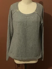 French Connection Angora Blend Jumper Sweater Size Medium Gray (read Note)
