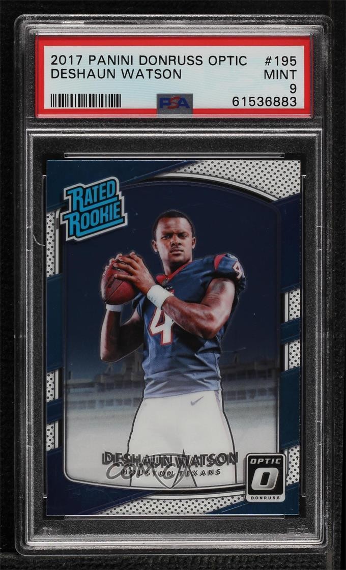 2017 Donruss Optic Rated Rookie Deshaun Watson #195 PSA 9 MINT 06i8