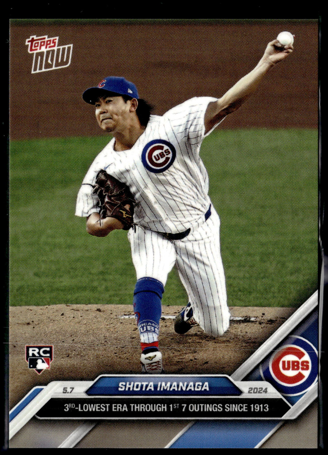 2024 Topps Now #165 Shota Imanaga Rookie Chicago Cubs