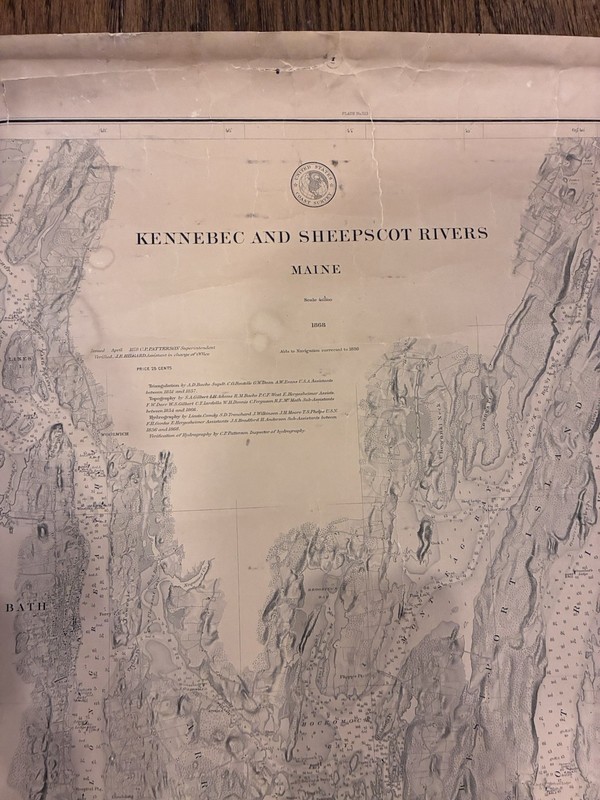 Kennebec And Sheepscot Rivers Maine - United States Coast Survey
