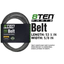 8TEN Belt with Kevlar for Hustler Raptor SDX XDX 54 Super Z 777185 146 x 5/8