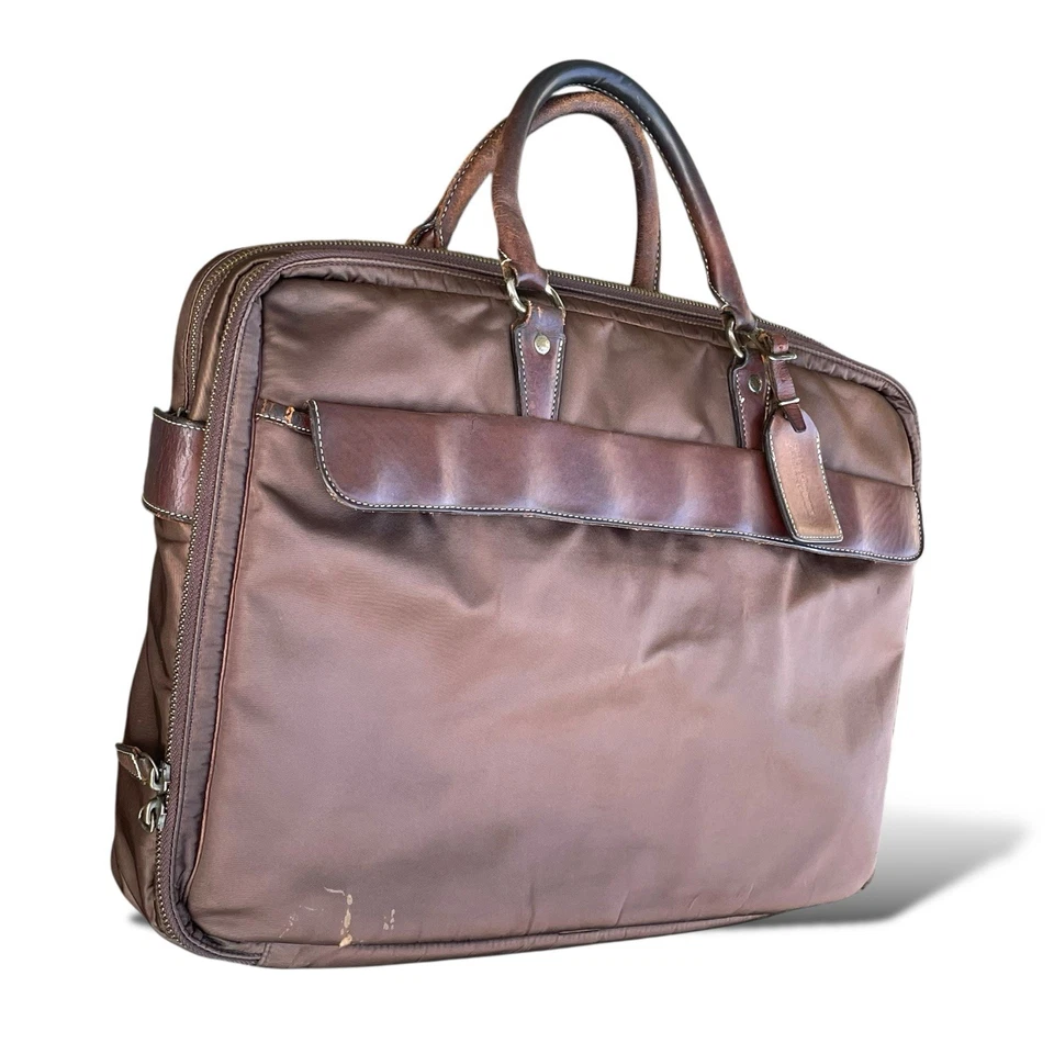 PORTER Yoshida & Co. Maletín 70 Aniversario Cuero Marrón Hecho en Japón De Colección Foto 4 de 4