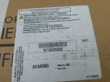 W10435302 - Whirlpool Genuine OEM Washer Bearing and Tub Seal Kit