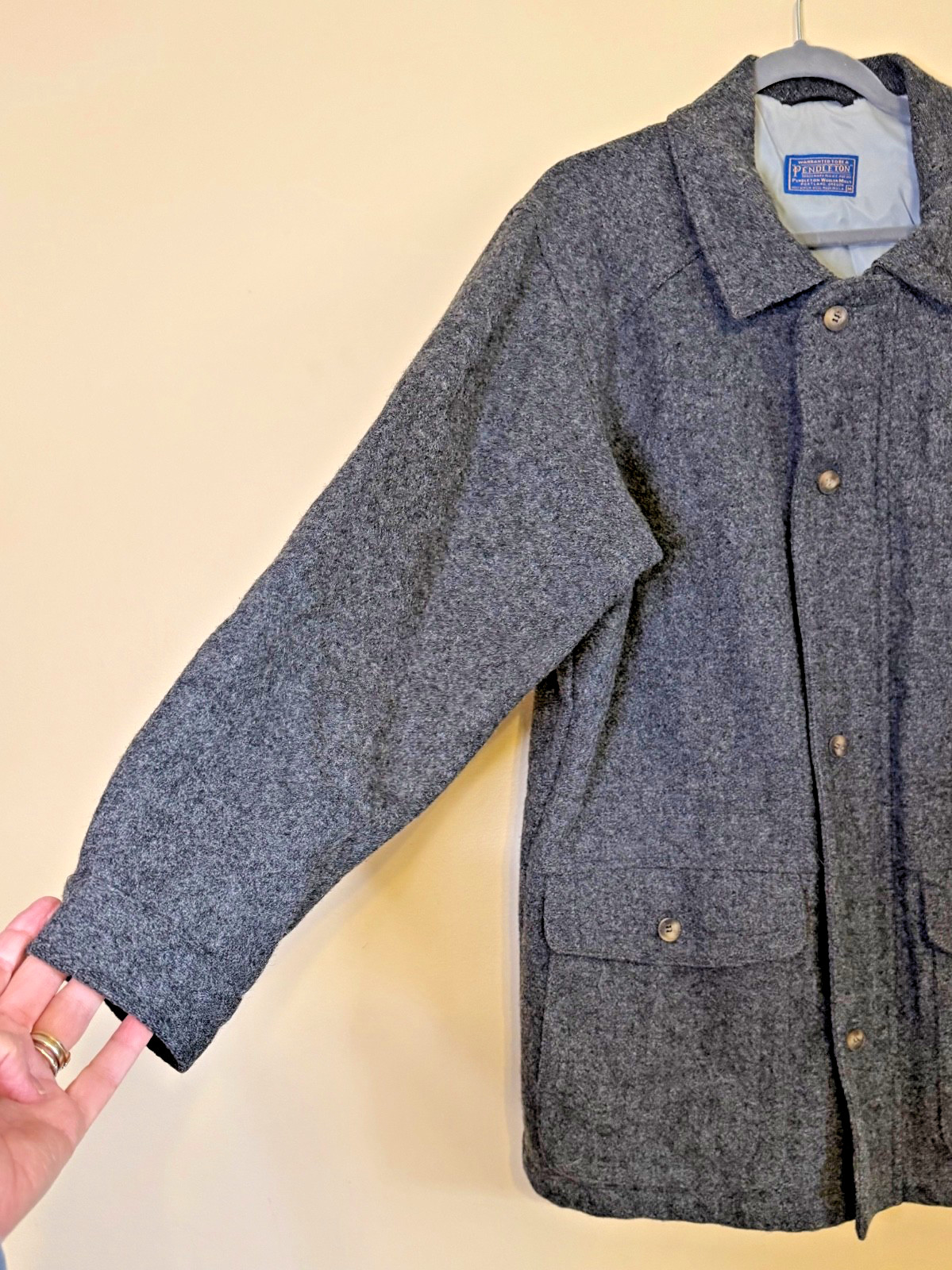Pendleton Jacket Coat Gray Wool Thinsulate Lined … - image 7