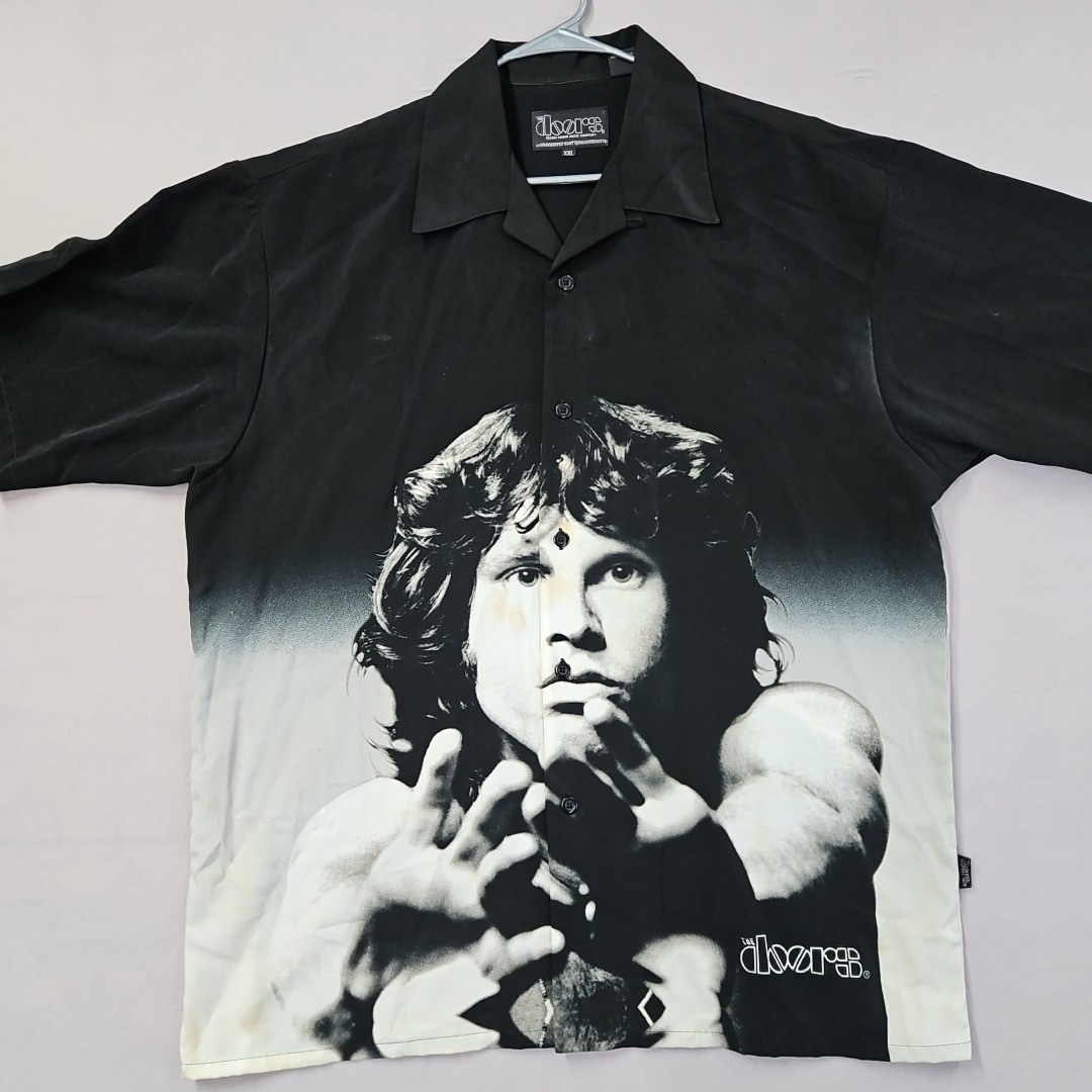 Dragonfly Mens 2002 Jim Morrison The Doors Shirt Size XXL Button