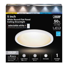 Feit Electric 74202/CA 120V 6.5W 500 Lumens Round LED Recessed Downlight 4 in.