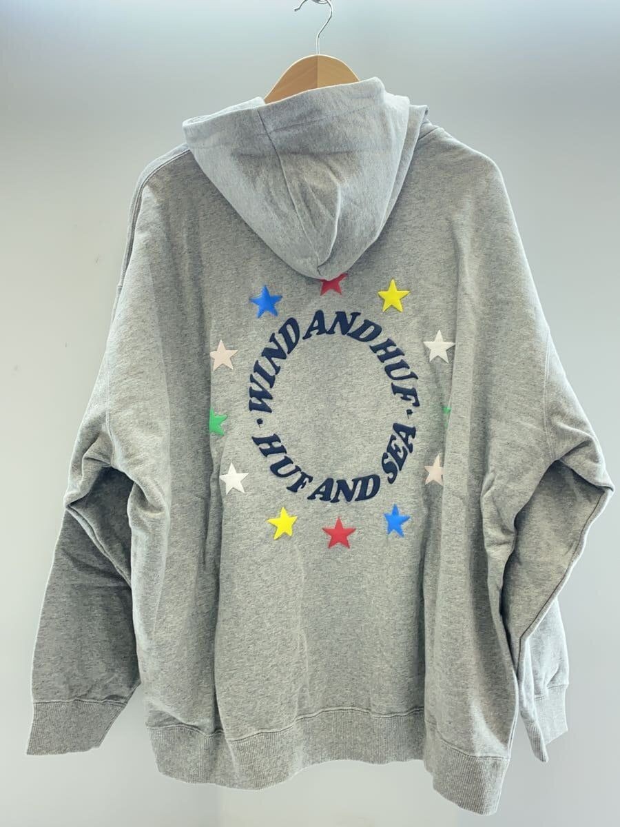 【WIND AND SEA】HUF × WDS HOODIE WIND AND SEA WDS-HUF-08 COTTON COLLABORATION LOGO CIRCLE