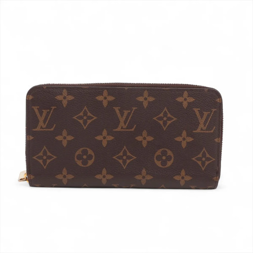 Louis Vuitton Monogram Zippy Wallet M42616 Brown Zip Round Wallet