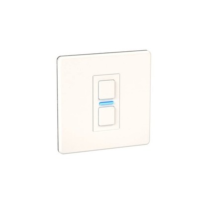 Lightwave LP21WHMK2 Smart Dimmer 1 Gang weiß Metall mit Energiemessung