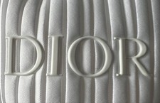 Dior White Pleated Bucket Bag Novelty Non Sale Collectible