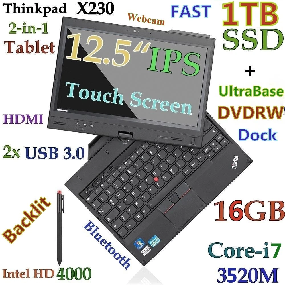 Lenovo ThinkPad X230 Black PC Laptops & Netbooks for sale | eBay