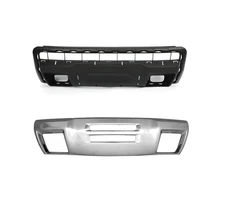 Black&Chrome Front Bumper Valance composite For 2015-2020 GMC Canyon w/Tow hook