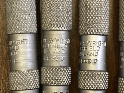 Moore & Wright Bore Gages Set No.899AA-899 G Made In Sheffield
