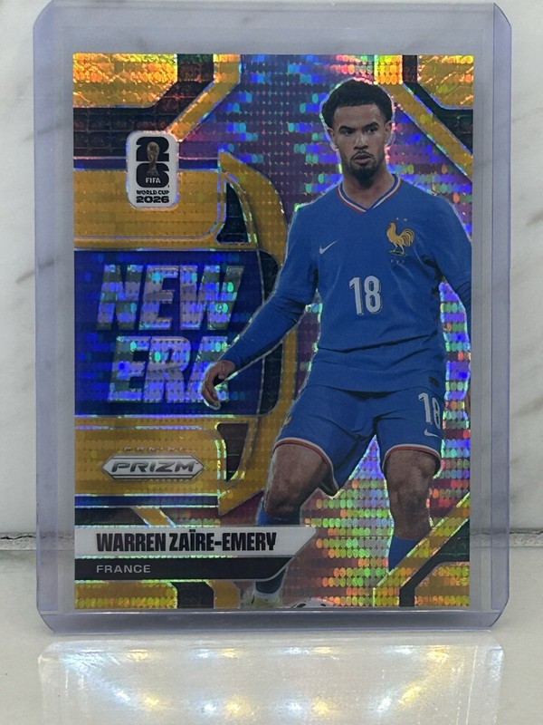 Warren Zaire-Emery 2026 Panini Prizm World Cup New Era Gold Pulsar 1/10 - 1st