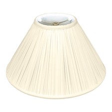 Royal Designs Coolie Empire Gather Pleat Lamp Shade, Beige, 5x13x8