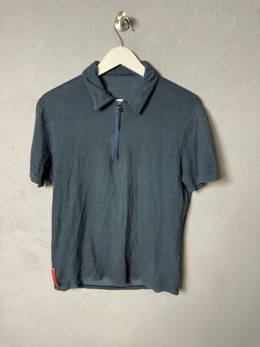 PRADA Sport Vintage Half Zip Polo Shirt Men's Size M | eBay