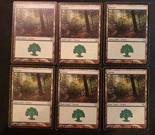 6x Forest #112 English Duels of Planeswalkers Basic Land Mana Mixed Condition 