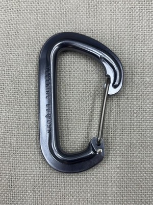 NEW Black Diamond Neutrino Aluminum Wiregate Carabiner - Gray 24kN - Made in USA