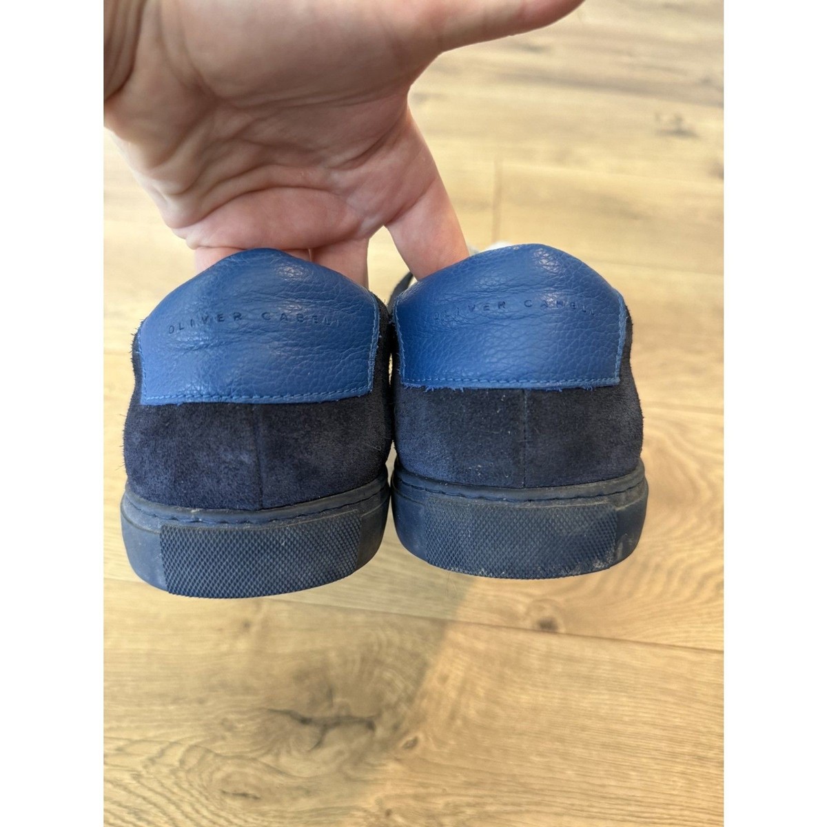 OLIVER CABELL 47 Low 1 Marine Blue Suede Tennis Shoe Sneaker Lace Up Blue Sz 42 Oliver Cabell low 1 marine sneaker – Trendsellers main image 4