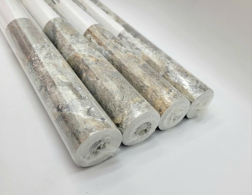 4 Rolls RoomMates RMK9096WP Weathered Stone Peel & Stick Wallpaper Gray & Almond - Picture 15 of 20