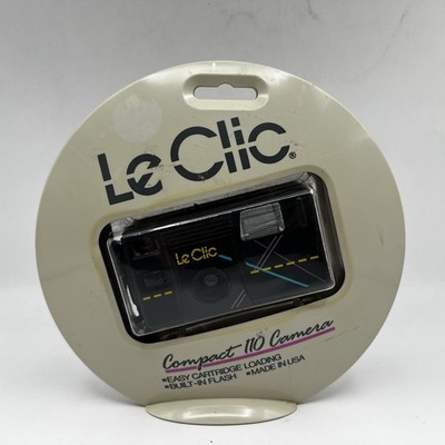 Le Clic Compact 110 Camera Black 80s Vintage USA Brand New / Factory Sealed