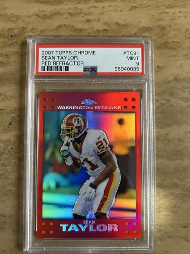 Sean Taylor [Red Refractor] #TC91 2007 Topps Chrome card