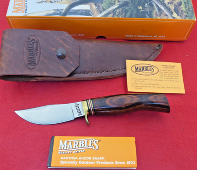Marbles Gladstone USA Fieldcraft cocobolo Gamegetter fixed blade mint knife