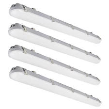 4ft LED Vapor Tight Light 40W/32W/24W Adjustable Light Output, 4800lm 5000K 1...