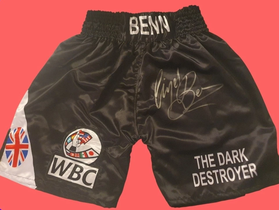 Nigel Benn Signed Boxing Trunks - Image 2 of 3