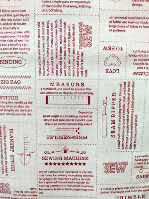 200x110 cm Patchworkstoff v. Moda, ''Mama said sew revisited'',  Cotton,  Neu