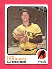 1973 Topps baseball #461 a Mike Corkins VG