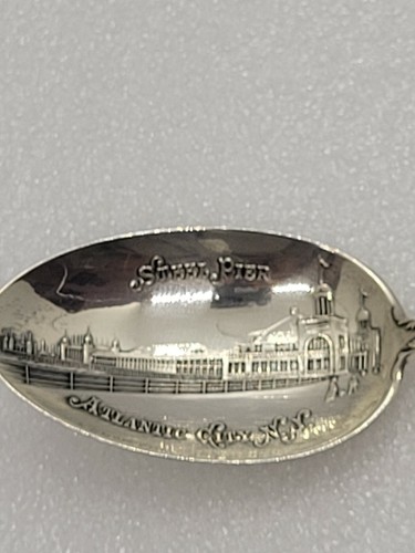 Antik Atlantic City NJ Stahl Pier Absecon Licht Sterling Souvenir Löffel Watson - Bild 7 von 11