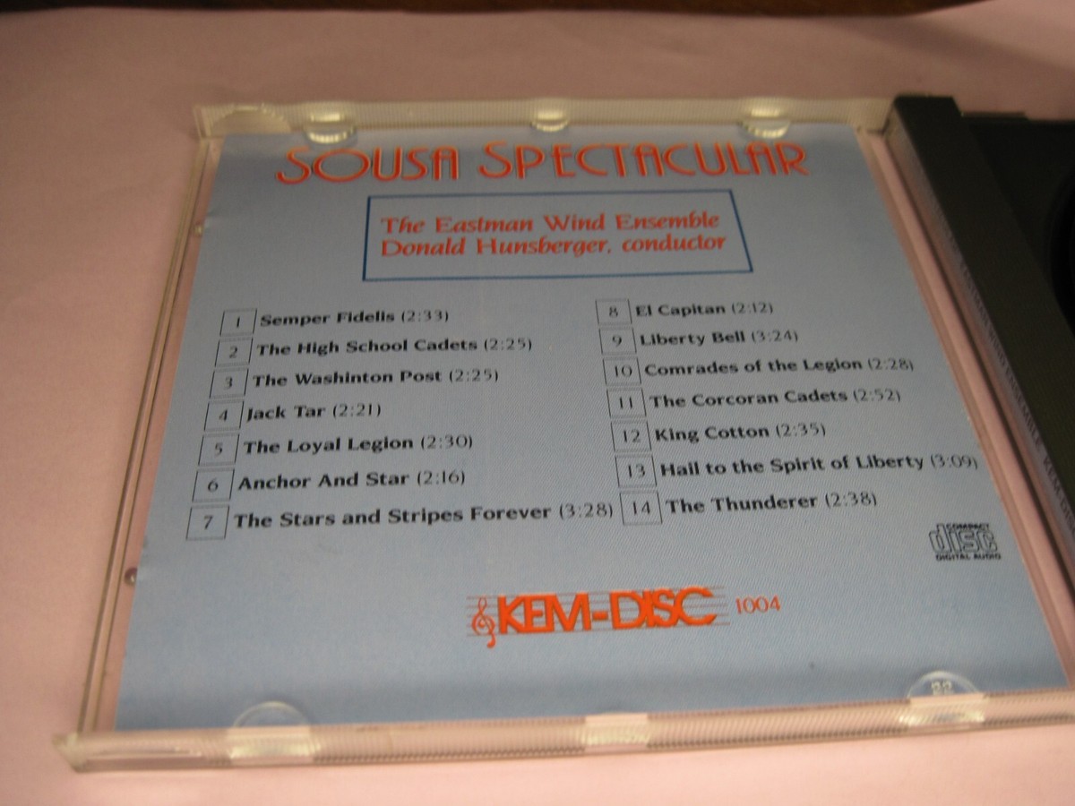 人文 SOUSA SPECTACULAR Sousa Spectacular Eastman Wind Ensemble CD 94629301327| eBay