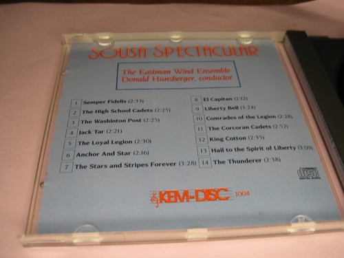 Sousa Spectacular Eastman Wind Ensemble CD - Picture 3 of 5