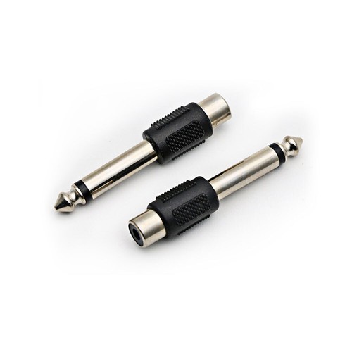 10pcs Connettore Adattatore Audio RCA Femmina Jack a 6,35mm 1/4" Maschio Mono Spina - Foto 11 di 12