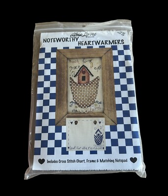 NEW unopened Cross Stitch Noteworthy Heart warmers Alma Lynne Noah Rainbow