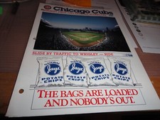 Cubs Harry Caray 1991 SCORECARD & NEWSPAPER Sure As God Made Green Apples Game