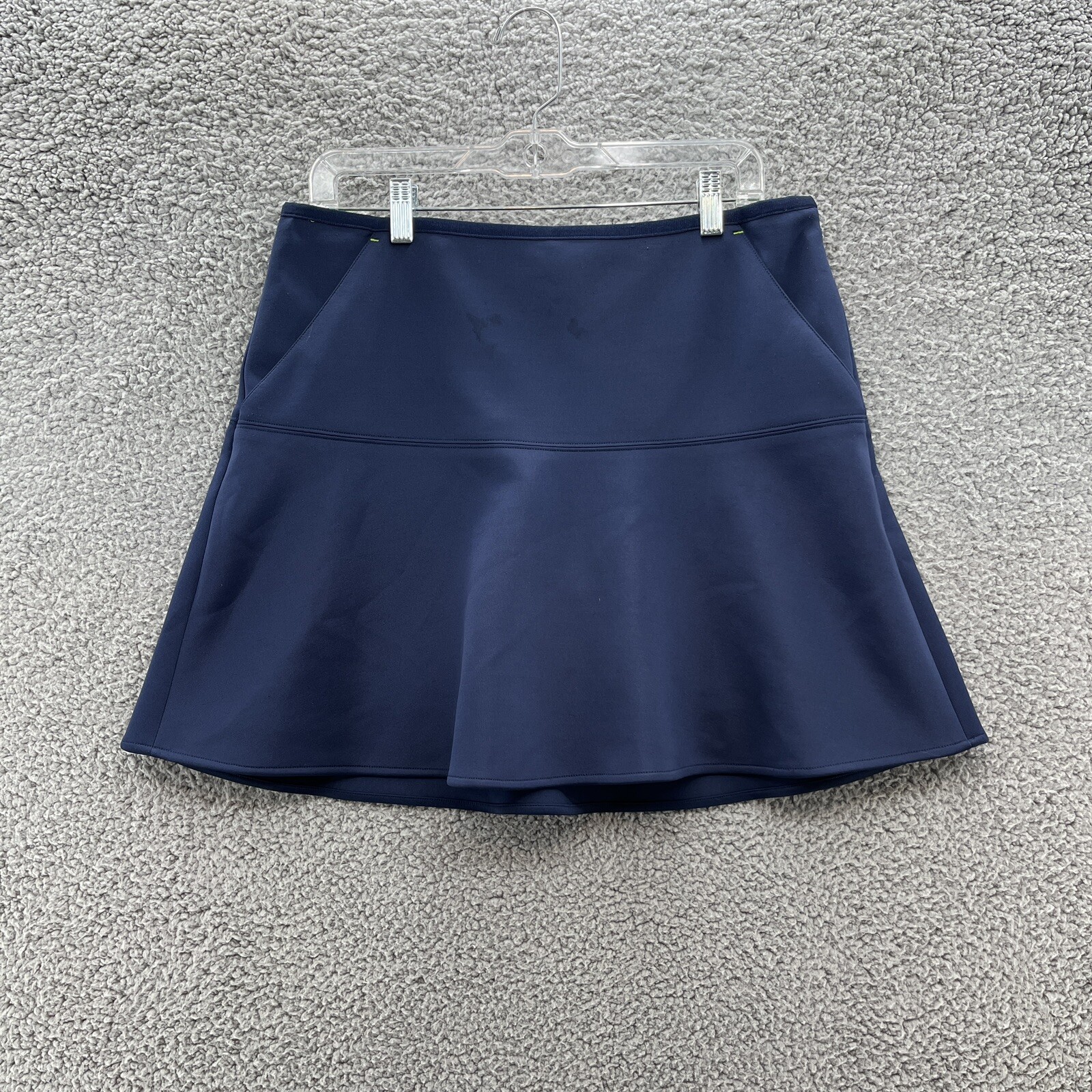 Polo Ralph Lauren Golf Skort Womens 12 Navy Blue Scuba Knit Flared Skirt |  eBay