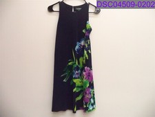 NWOT Lauren Ralph Lauren Floral A-Line Babydoll Dress Sleeveless Blue Women 2P