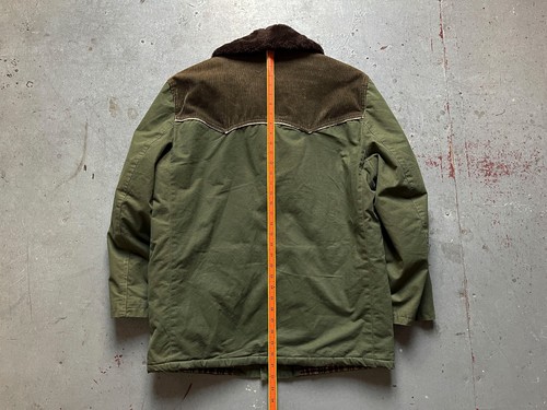 60s 70s Vintage French Mackinaw Coat Shawl Collar Canvas Barnstormer Barn Jacket - Picture 11 of 12