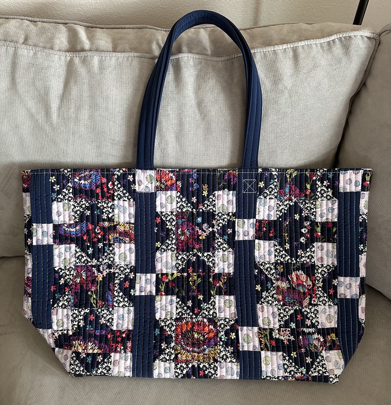 Vera Bradley Patchwork Multi Oversized Tote Bag - image 1