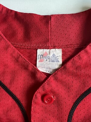 VTG New York Yankees Jersey Adult XXL Red Majestic Pro