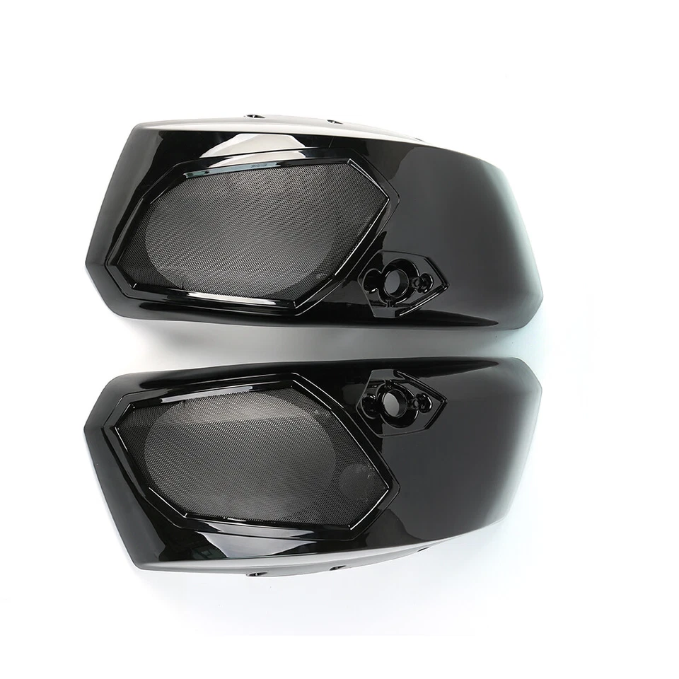 Tapas de altavoz de audio alforja 6x9 con parrillas para Victory Cross Country Road Foto 3 de 4