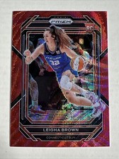 2023 Panini Prizm WNBA Red Wave Prizm #146 Leigha Brown Connecticut Sun RC