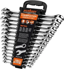 15-Piece Metric Wrench Sets, Premium Combination Wrench Set Metric 8-22mm