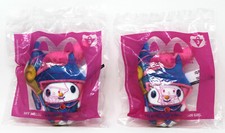 2 McDonald's Yu-Gi-Oh Hello Kitty My Melody x Dark Magician Girl Happy Meal Toy