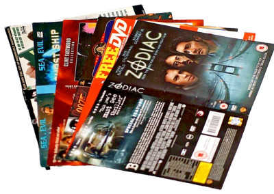 Konvolut 6x DVD Einlegehülle Prospekte - OHNE DISK - OHNE BOX - NUR PAPIERDRUCK
