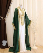 Sale!! Royal Moroccan Dubai Kaftan Wedding African Attire Bedded Work Dresses 23