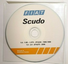 CD Manuale Officina FIAT SCUDO 1.6 - 1.9D - 1.9TD ZFA220 e 1.6 - 2.0 ZFA270