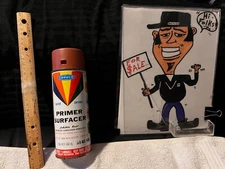 GROWCO RARE SPRAY PAINT, Primer CAN VINTAGE LOOK 518 RED OXIDE FOR DISPLAY SEE🎨